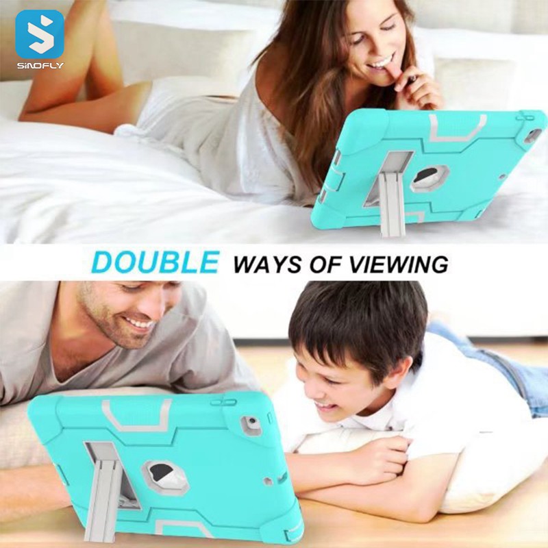 Silicone pc tablet case for ipad